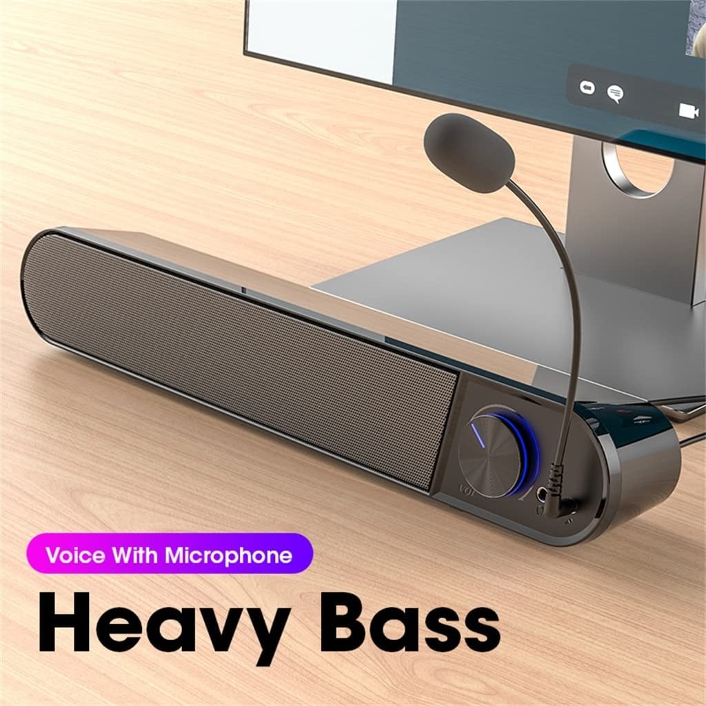 BARRA SONIDO ALTAVOCES COMPUTADORA ENVOLVENTE SUBWOOFER JHN - 5