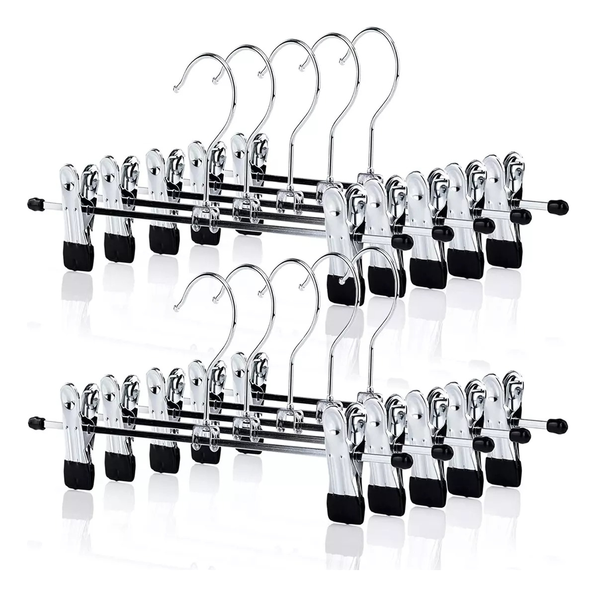 KIT 10 UNID CLIP FALDA PANTALONES PERCHAS CINTURONES JHN - 3