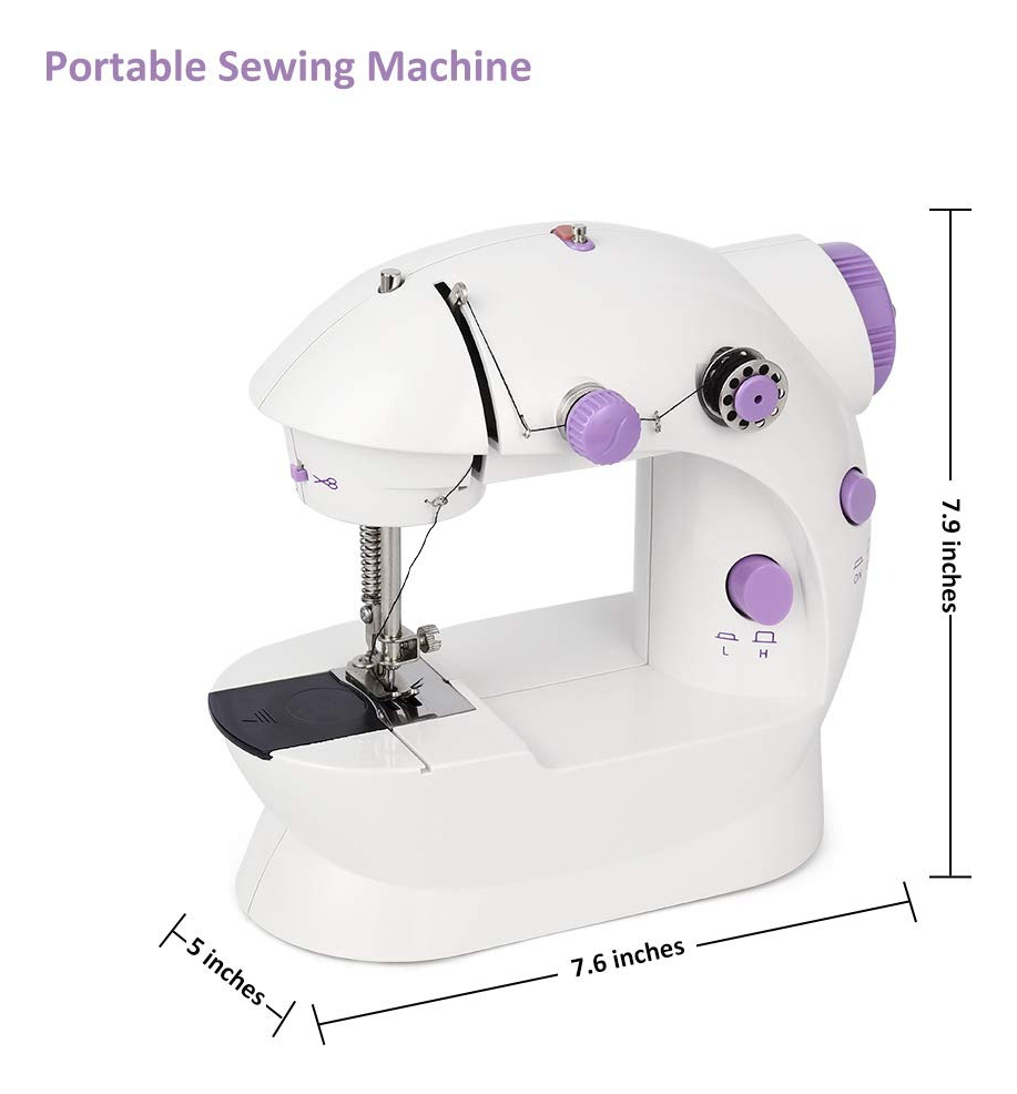 MINI MÁQUINA COSER PRINCIPIANTES NIÑOS PORTÁTIL HOGAR JHN - 3