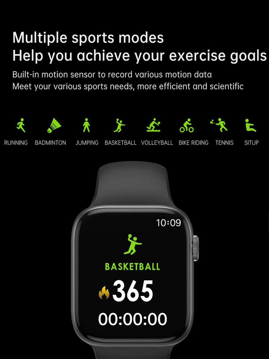 RELOJ SMARTWATCH BLUETOOTH MSJ LLAMADAS TÁCTIL FITNESS JHN - 6