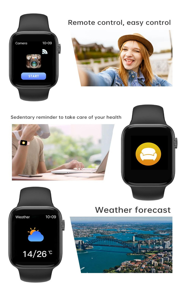 RELOJ SMARTWATCH BLUETOOTH MSJ LLAMADAS TÁCTIL FITNESS JHN - 7