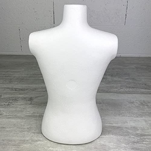 TORSO MANIQUÍ DAMA BLANCO EXHIBICIÓN ROPA FEMENINA JHN - 5