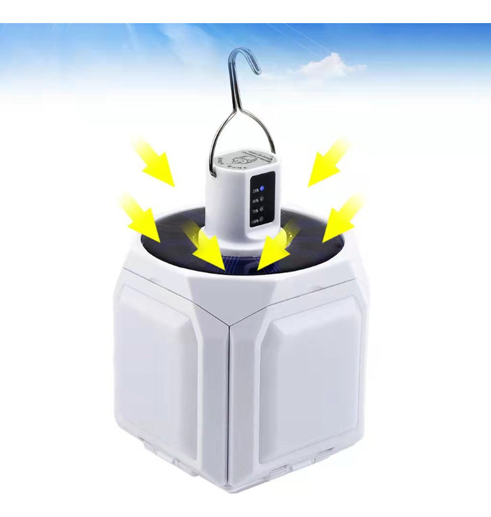 LÁMPARA LED LUZ RECARGABLE USB ACAMPAR GANCHO PORTÁTIL JHN - 9
