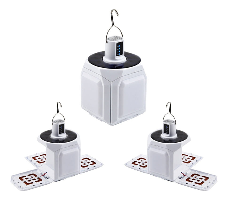 LÁMPARA LED LUZ RECARGABLE USB ACAMPAR GANCHO PORTÁTIL JHN - 10