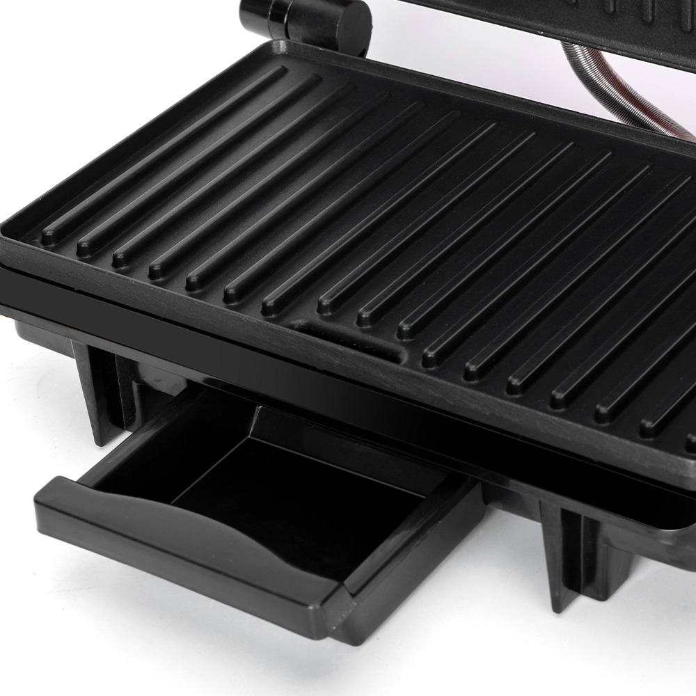 MÁQUINA PANINI GRILL PARRILLA SANDWICHERA ANTIADHERENTE JHN - 5