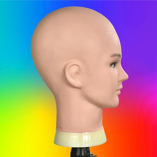 CABEZA MANIQUÍ CALVO PELUCA COSMETOLOGÍA PROFESIONAL JHN - 7