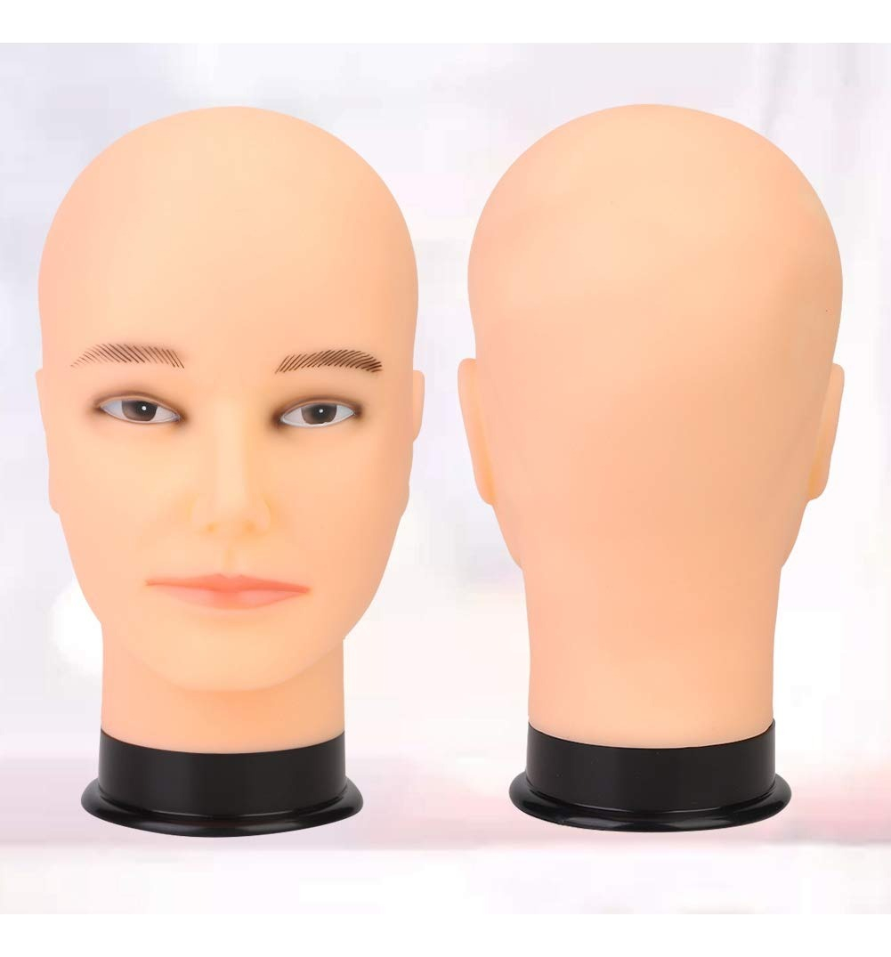 CABEZA MANIQUÍ CALVO PELUCA COSMETOLOGÍA PROFESIONAL JHN - 9