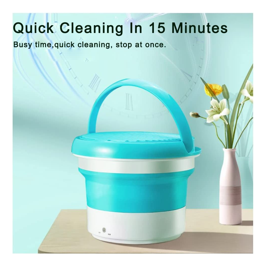 MINI LAVADORA PORTÁTIL LIMPIEZA AUTOMÁTICA ROPA JHN - 8