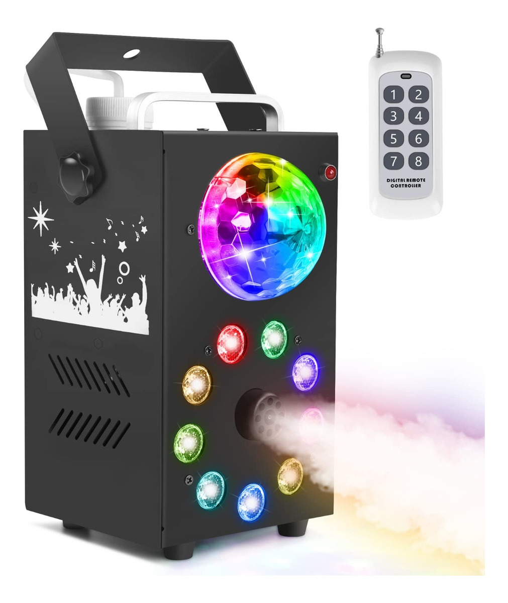 MAQUINA HUMO NIEBLA LUCES LED RGB 700W FIESTA DJ LAU - 1