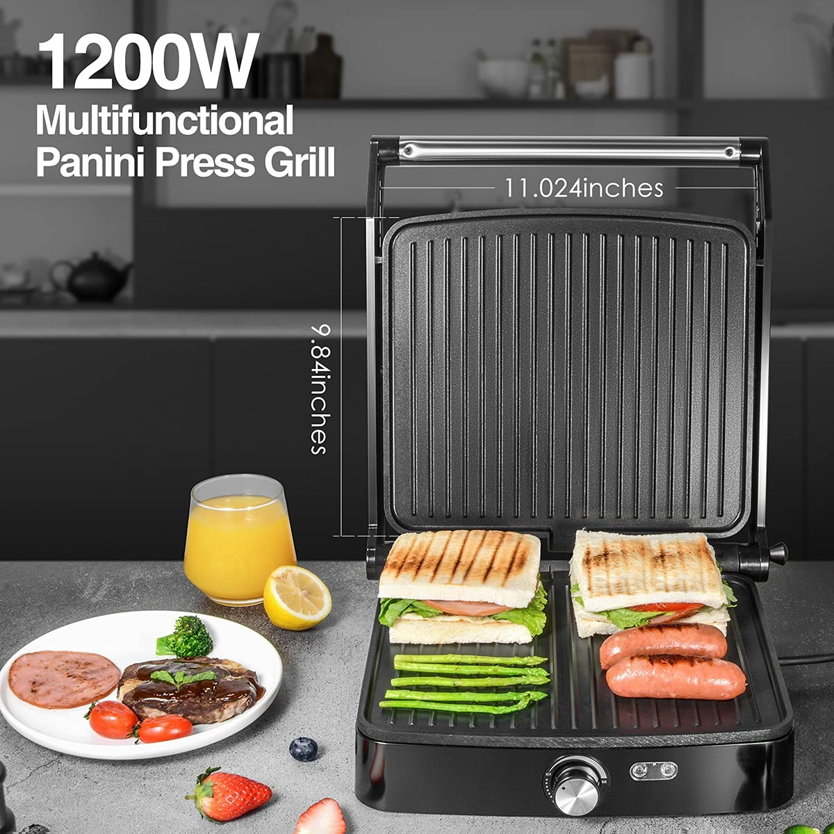 SANDWICHERA ANTIADHERENTE PARRILLA VERSATIL COCINA HOGAR LAU - 5