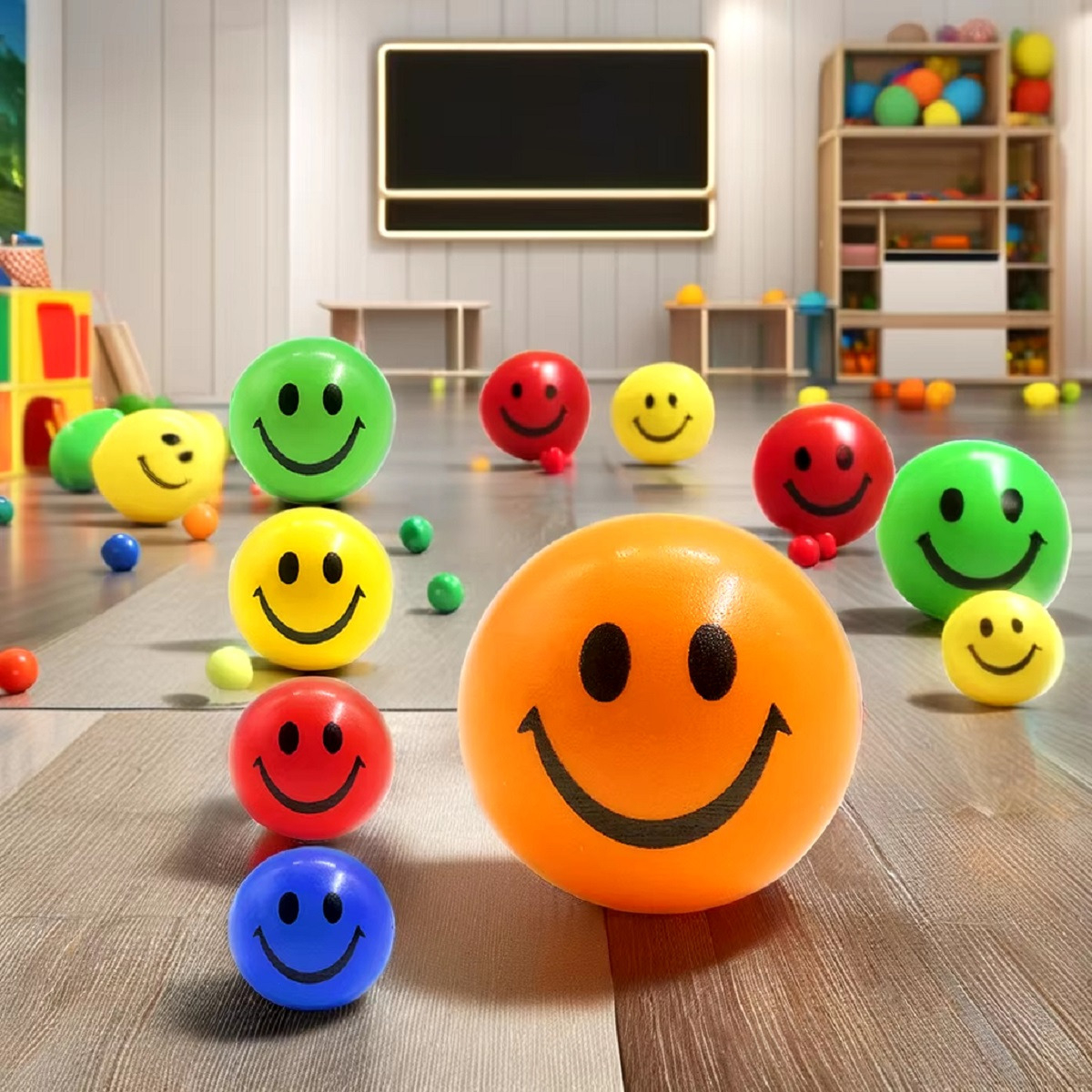 SET 24 PELOTAS ANTIESTRES VARIADOS ESPUMA NIÑOS ADULTOS LAU - 7
