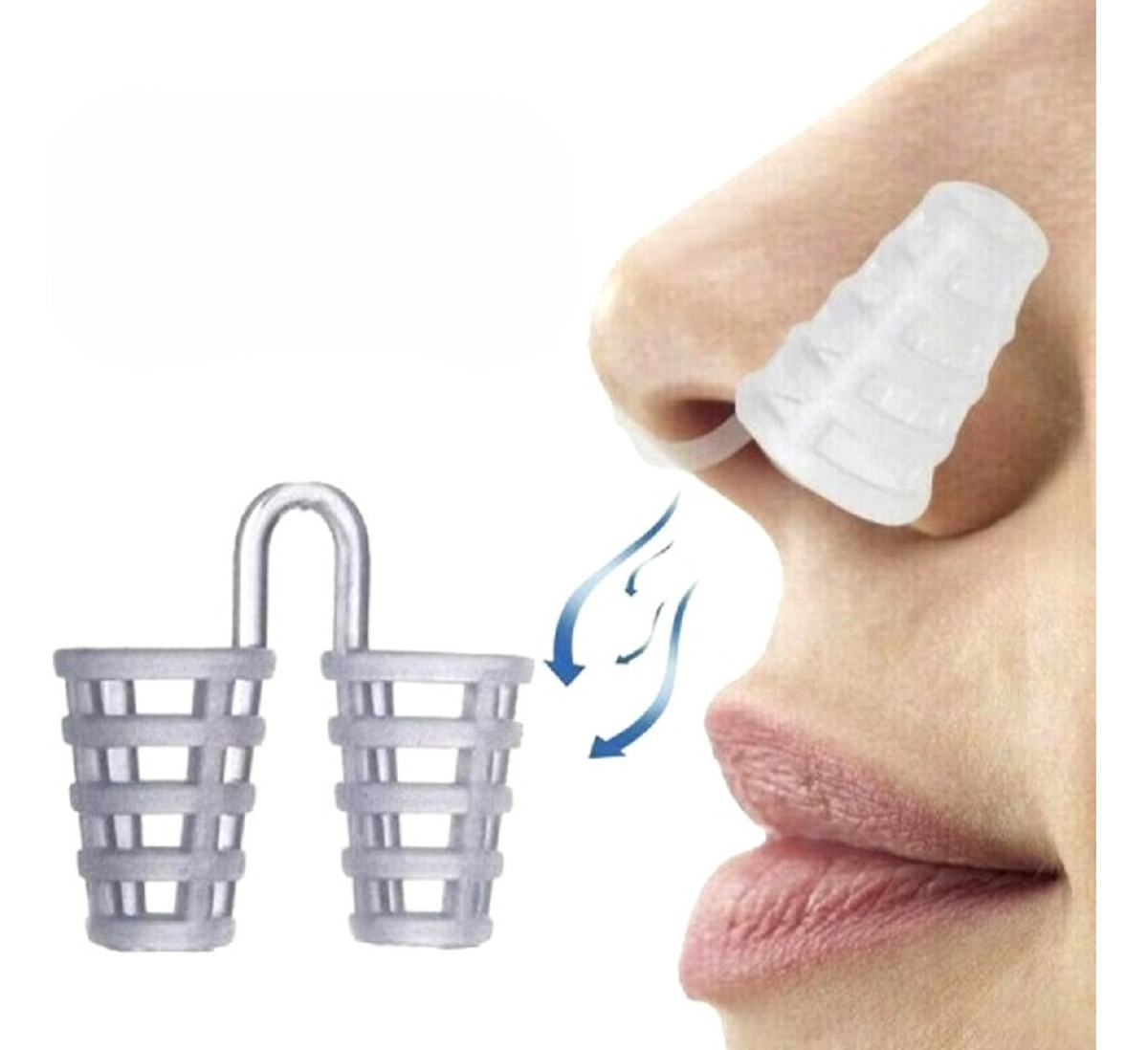 SET 5 DILATADOR NASAL SILICONA ANTI RONQUIDO RESPIRACION LAU - 1