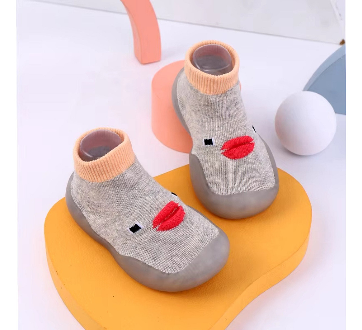 SET DE 2 ZAPATO CALCETÍN BEBÉ SUAVE ANTIDESLIZANTE JHN - 3