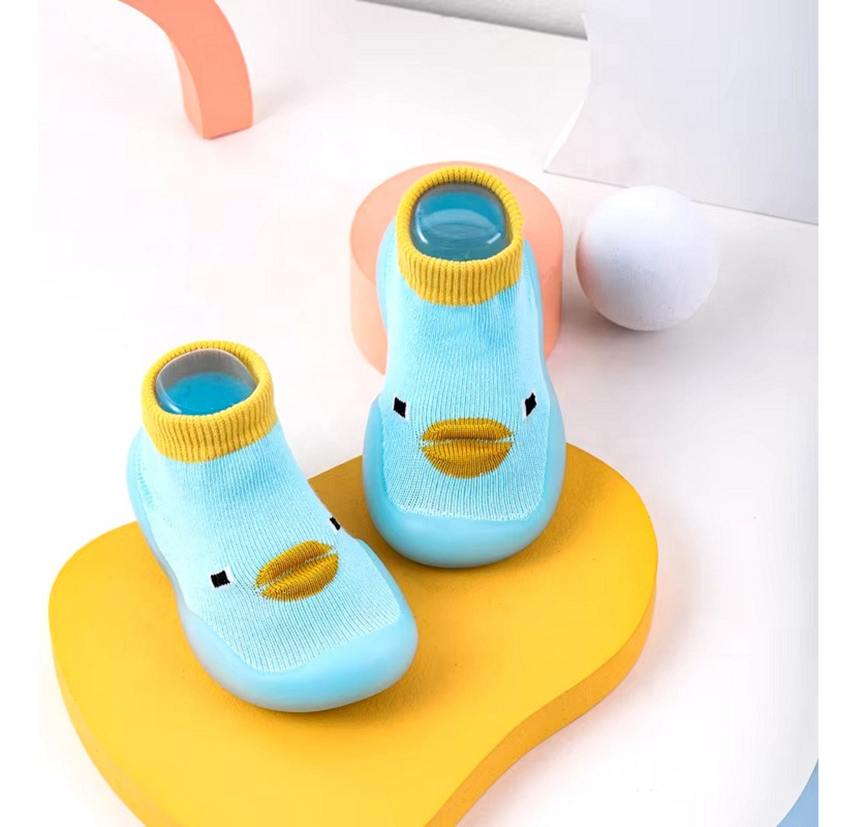 SET DE 2 ZAPATO CALCETÍN BEBÉ SUAVE ANTIDESLIZANTE JHN - 8