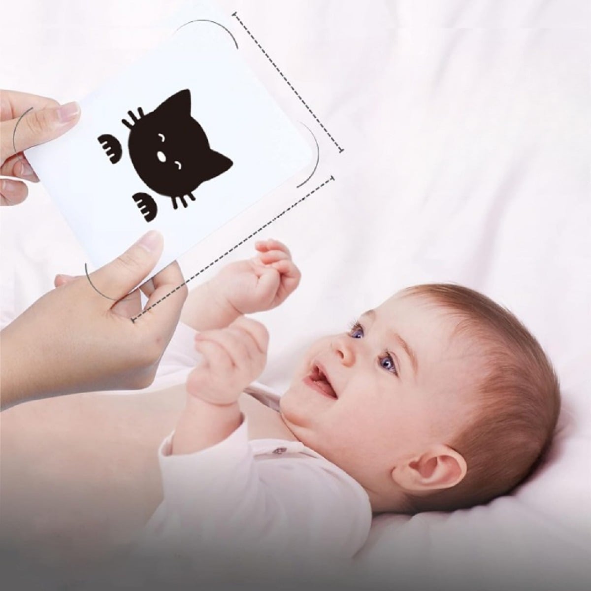 SET 6 TARJETAS ESTIMULACIÓN VISUAL BEBÉ 6-18 MESES JHN MULTICOLOR - 2