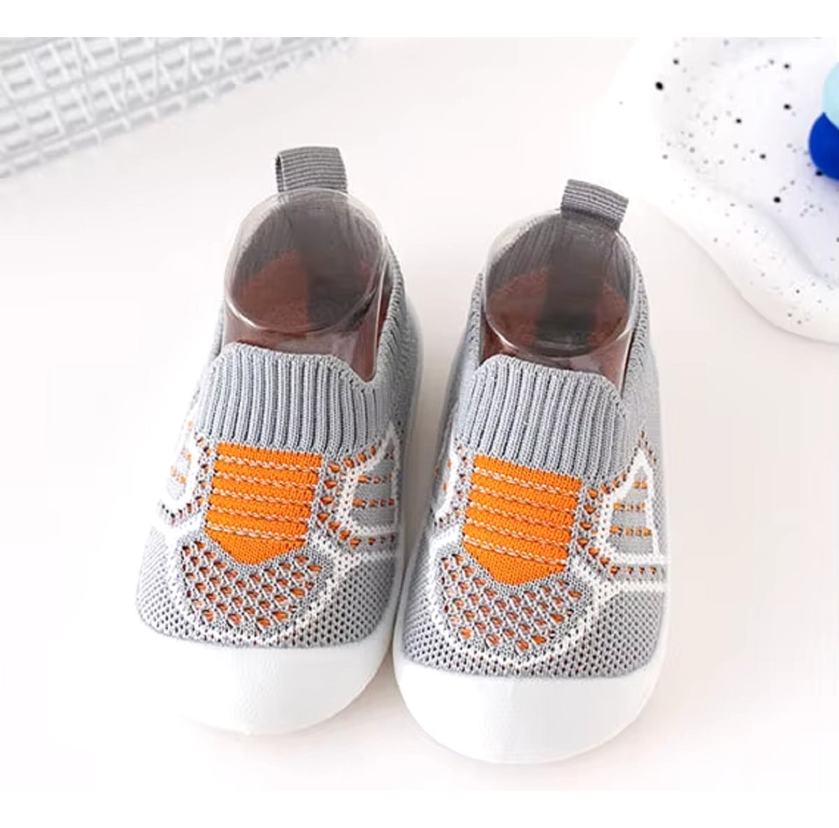 SET DE 2 ZAPATO BEBÉ CALCETÍN ANTIDESLIZANTE SUAVE JHN - 2