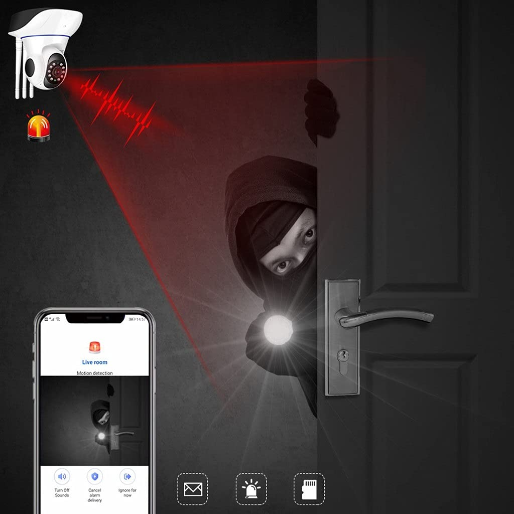 CÁMARA SEGURIDAD SC CAMARA SEGURIDAD IP INALÁMBRICA WI-FI 5 ANTENAS 1080P HD LAU - 10