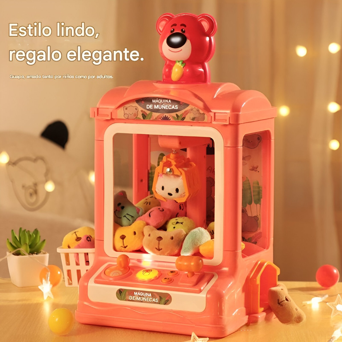 MÁQUINA GARRA JUGUETES SC AGARRA PELUCHE DIVERTIDAD LAU - 4