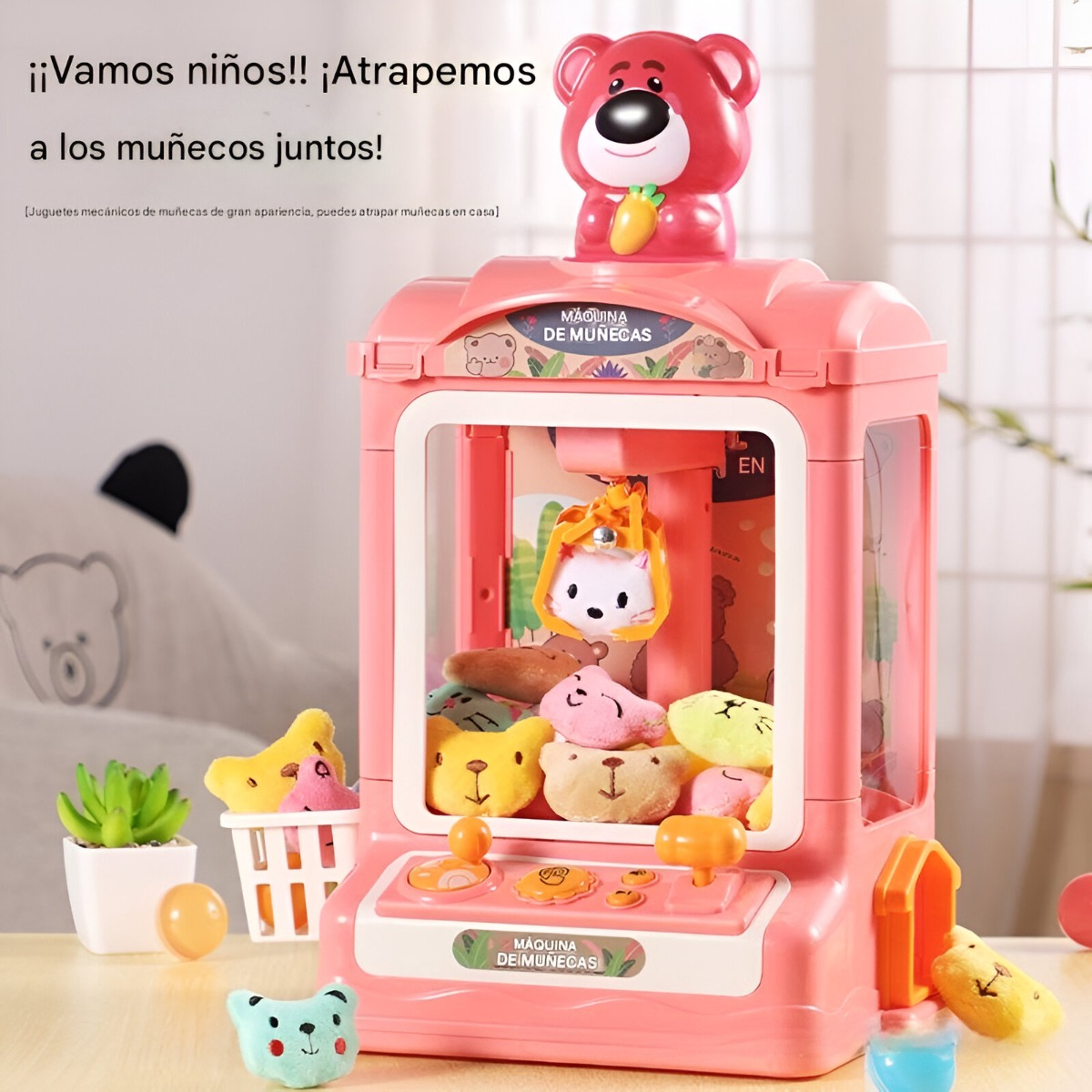 MÁQUINA GARRA JUGUETES SC AGARRA PELUCHE DIVERTIDAD LAU - 8