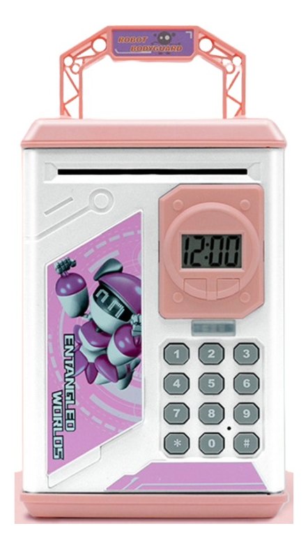ALCANCIA AHORRO CAJA FUERTE NIÑOS ROBOT DIVERTIDA LAU - 1