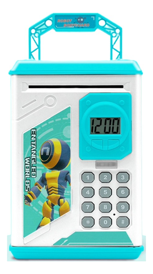 ALCANCIA AHORRO CAJA FUERTE NIÑOS ROBOT DIVERTIDA LAU - 5