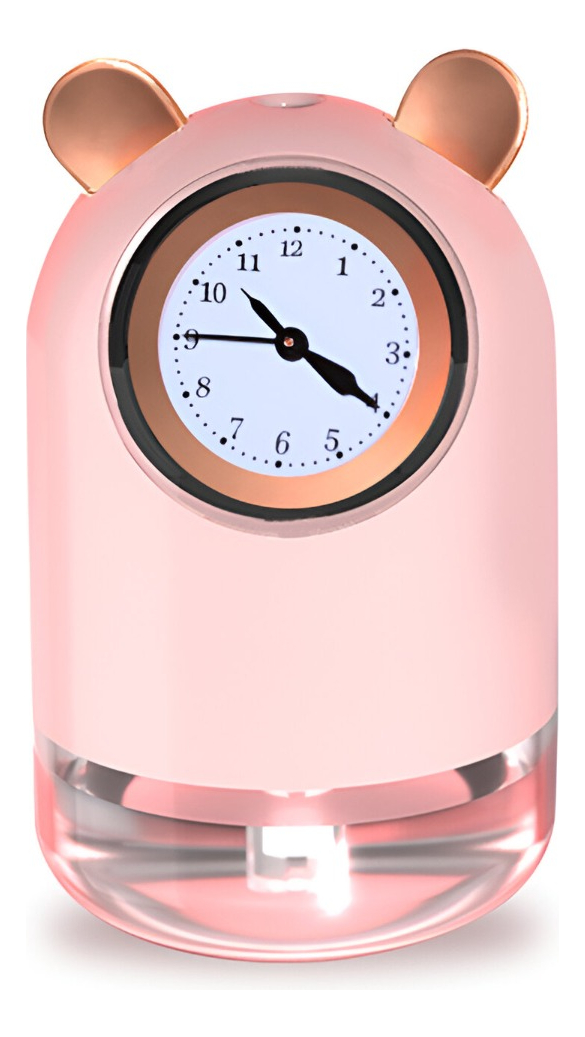 HUMIDIFICADOR CUTE CLOCK ULTRASONICO PORTATIL HOGAR LAU - 3
