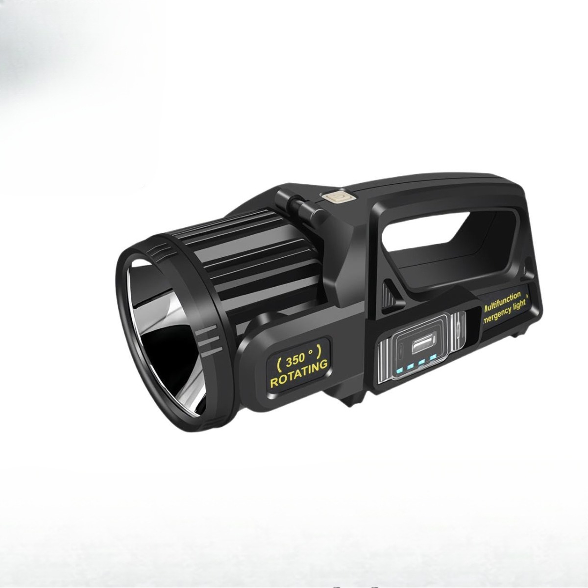 LINTERNA MANO SC 350 FOCOS SOLAR RECARGABLE IMPERMEABLE CAMPING LAU - 1