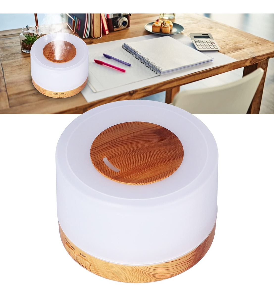 HUMIDIFICADOR WOOD CRAIN DIFUSOR AROMATICO HOGAR LAU - 4