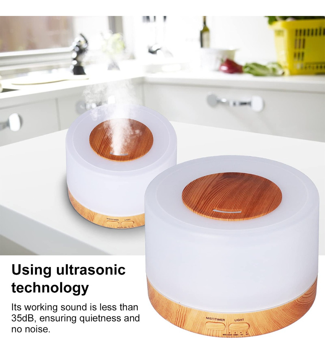 HUMIDIFICADOR WOOD CRAIN DIFUSOR AROMATICO HOGAR LAU - 7