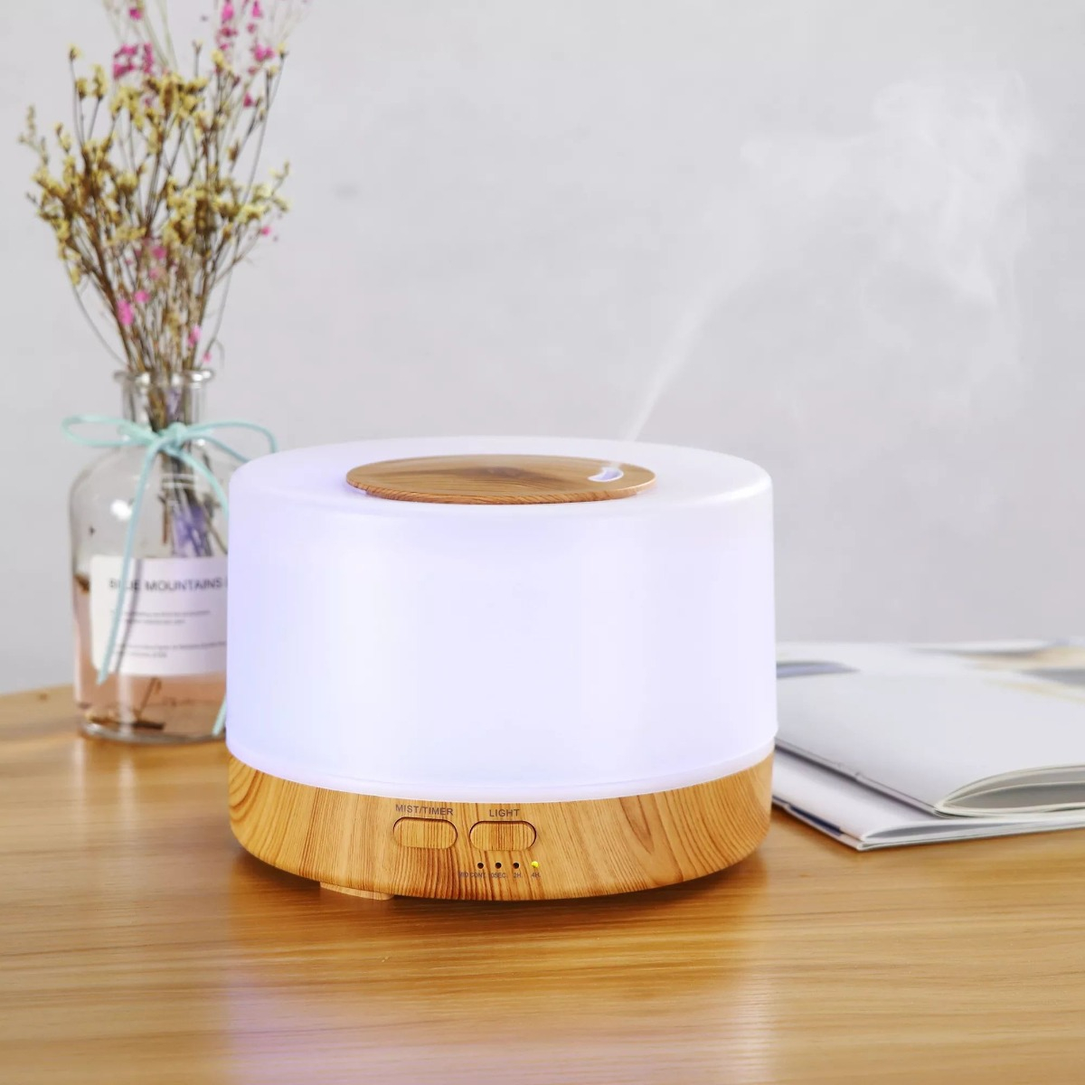 HUMIDIFICADOR WOOD CRAIN DIFUSOR AROMATICO HOGAR LAU - 8