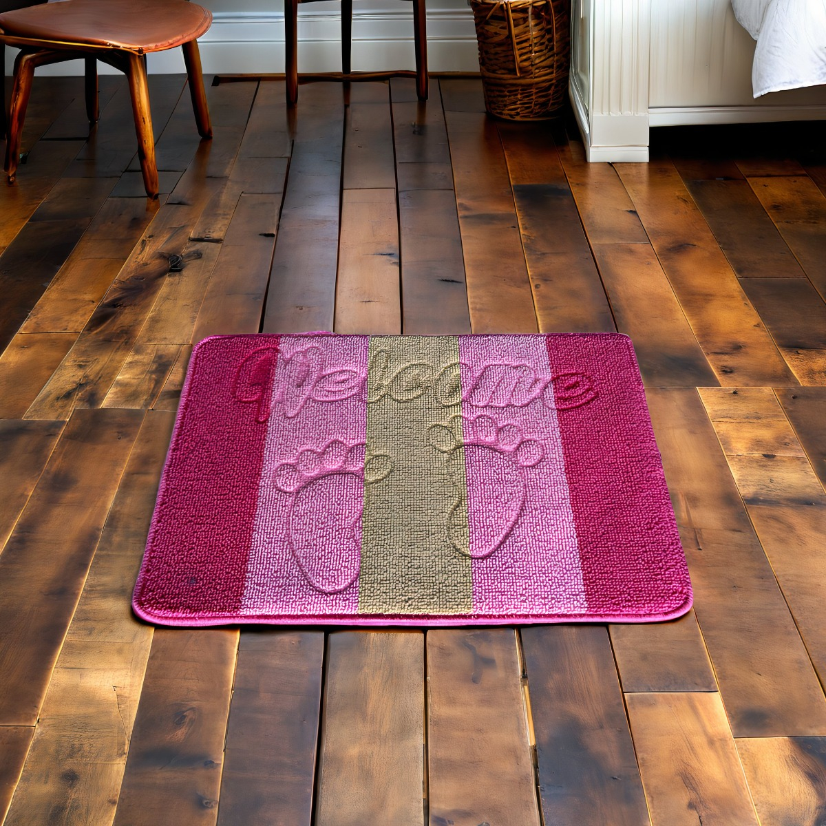 SET 3 ALFOMBRA CONTEMPORÁNEA MODERNA SUAVE PUERTA ABSORCION ANTIDESLIZANTE JHN 60 X 40 CM - 9