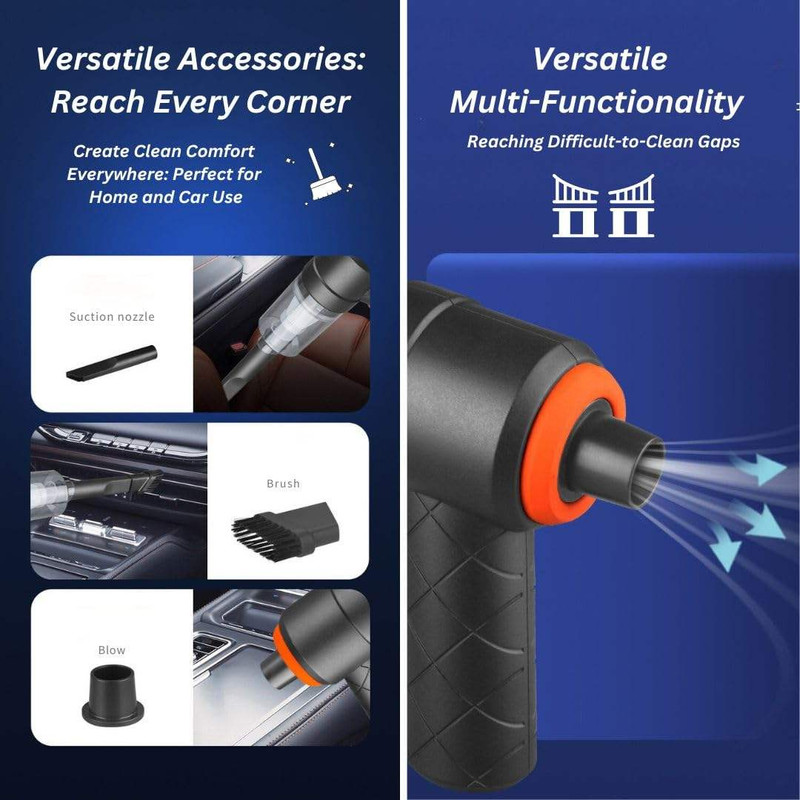 ASPIRADORA MANO PORTATIL INALAMBRICA POTENTE AUTO HOGAR LAU - 7