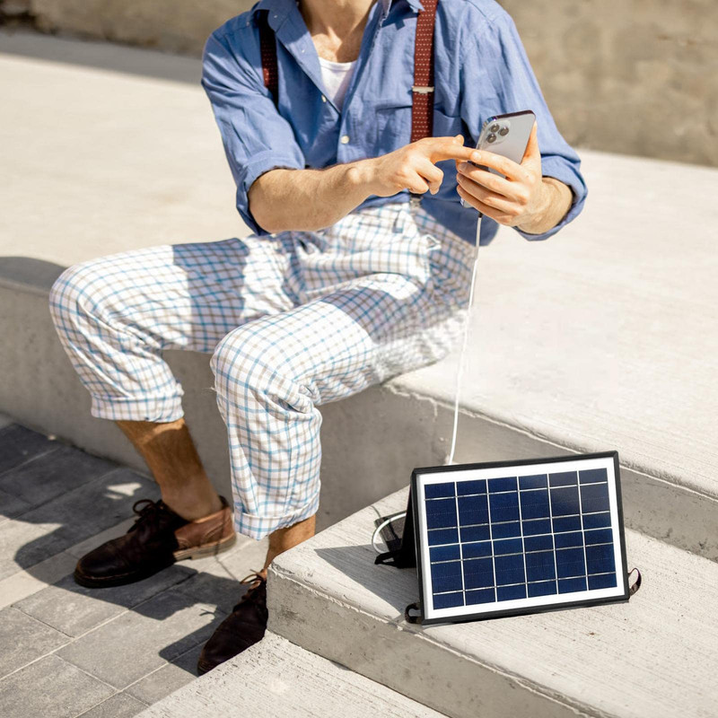 PANEL KHADLAJ SOLAR CARGADOR LIGERO PORTATIL IMPERMEABLE LAU MULTICOLOR - 7
