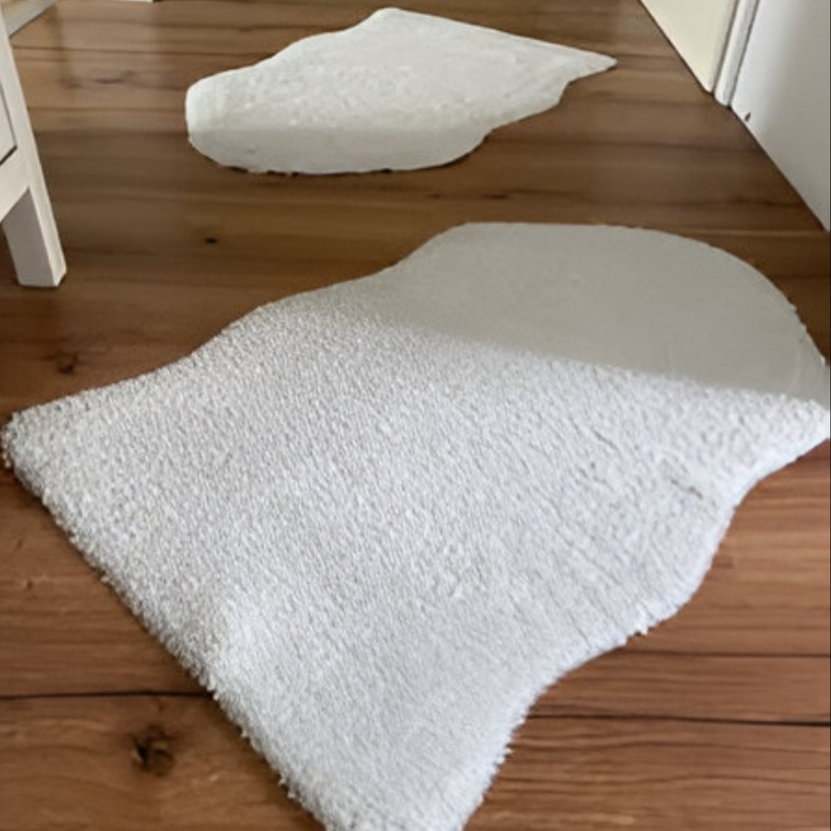 SET DE 2 ALFOMBRA PELO SINTÉTICO LAVABLE LUJO JHN - 7