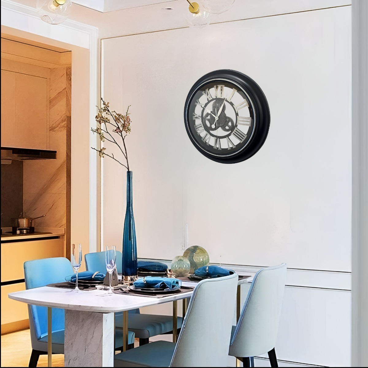 RELOJ PARED GRANDE CAMPESTRE VINTAGE 3D JHN - 8