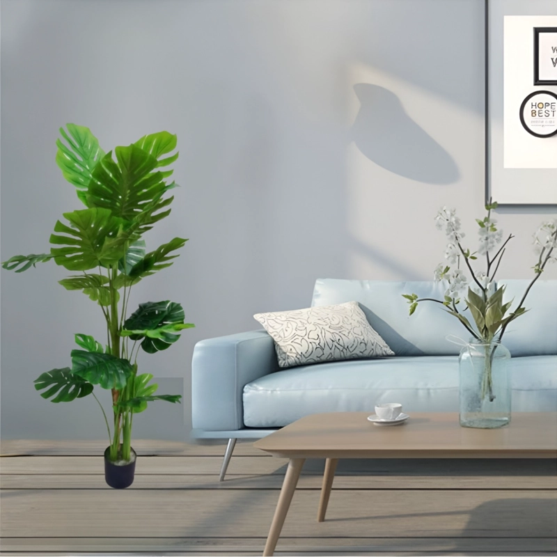 PLANTA ARTIFICIAL TORTUGA DECORATIVA ADORNO VERDE JHN - 6