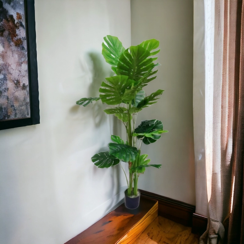 PLANTA ARTIFICIAL TORTUGA DECORATIVA ADORNO VERDE JHN - 8