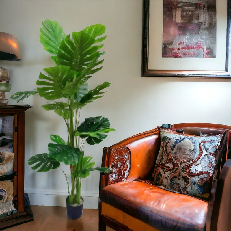PLANTA ARTIFICIAL TORTUGA DECORATIVA ADORNO VERDE JHN - 9