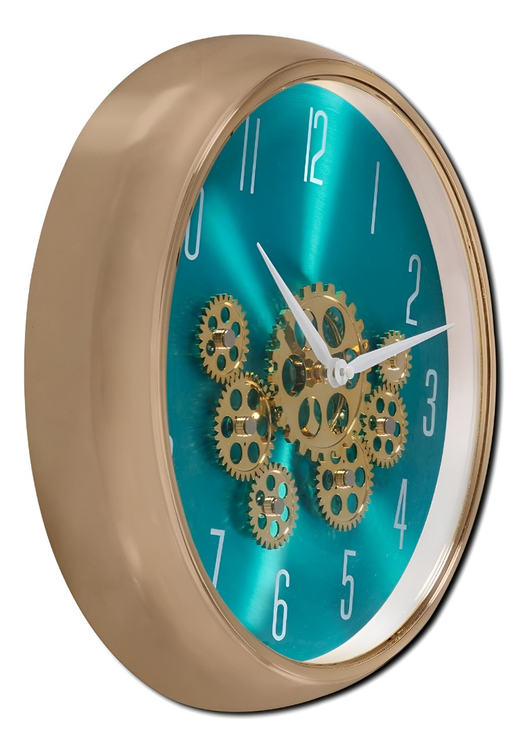 RELOJ PARED ENGRANAJES MÓVILES SILENCIOSO DECORATIVO JHN - 3