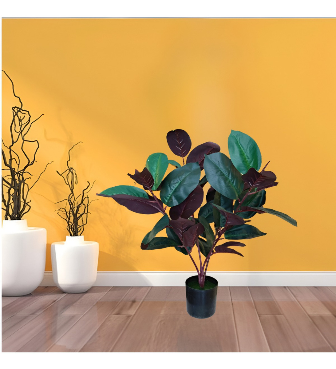 PLANTA ARTIFICIAL INTERIOR FICUS 75CM DECORATIVA JHN - 6