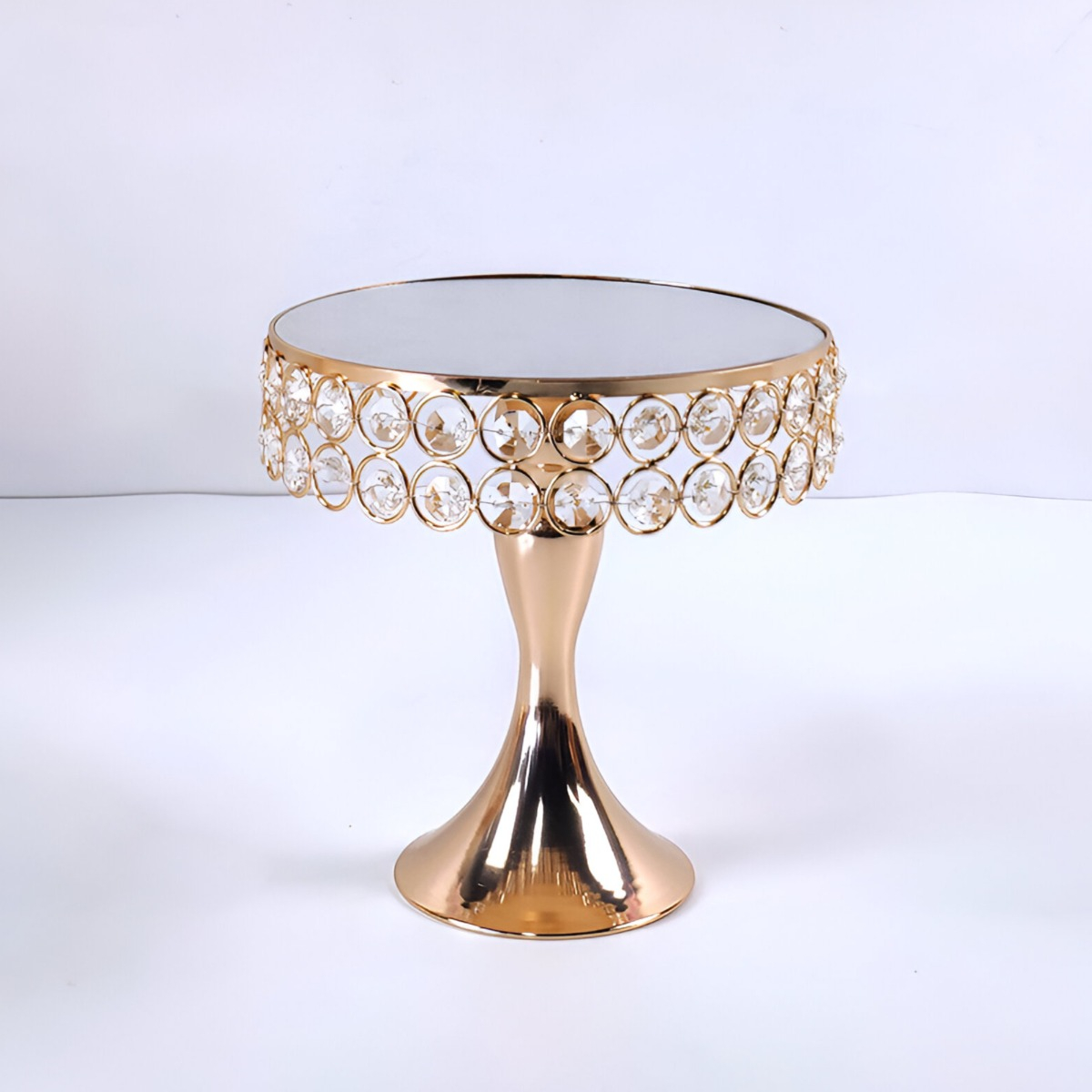 SOPORTE EXHIBICIÓN PASTEL SUPERFICIE ESPEJO MESA 30CM JHN - 7