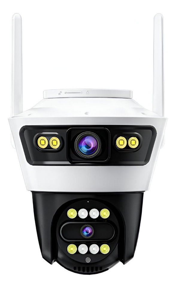 CAMARA SEGURIDAD EXTERIOR DOBLE LENTE INFRARROJOS LAU - 1