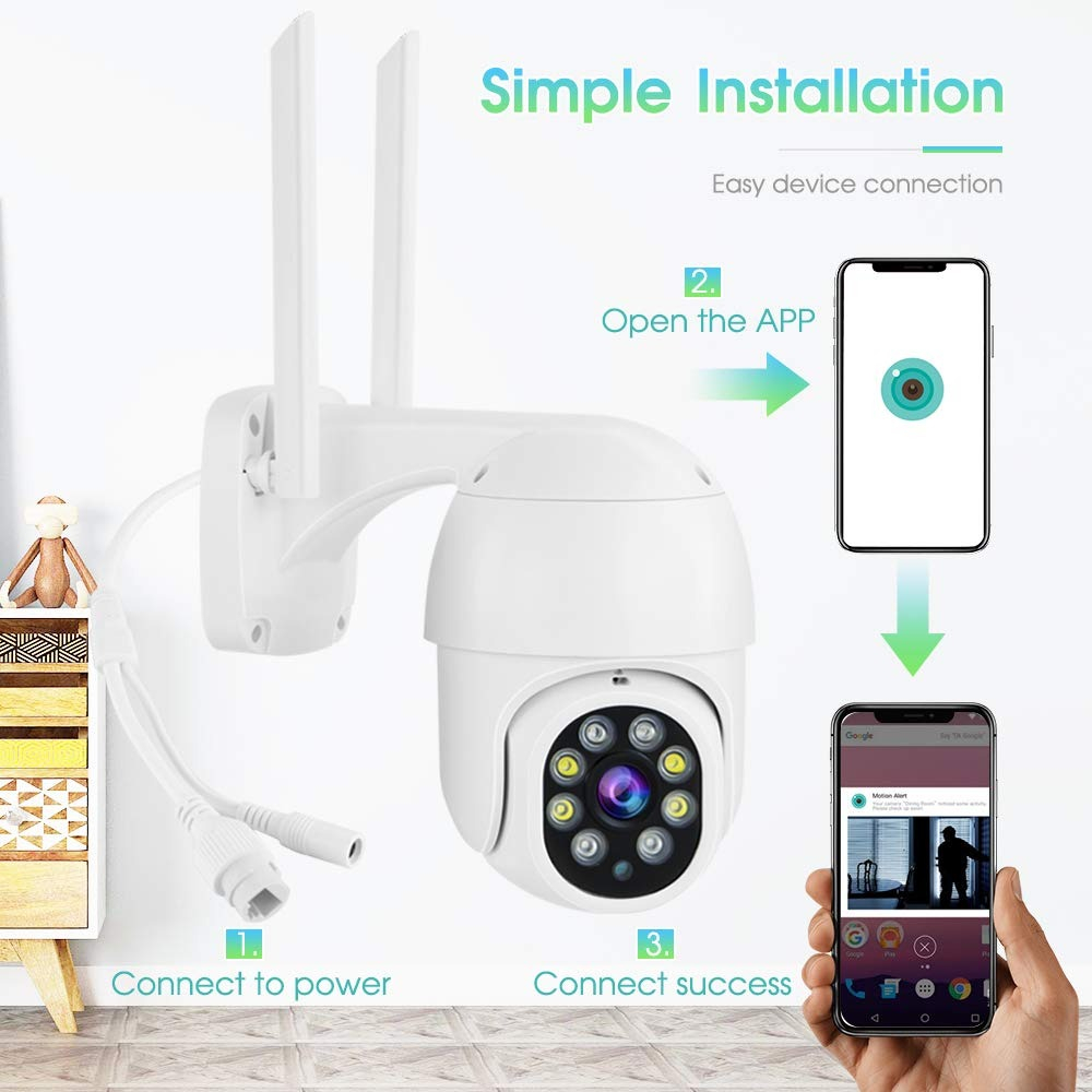 CAMARA SEGURIDAD HD INALAMBRICA AUDIO OFICINA HOGAR LAU - 5