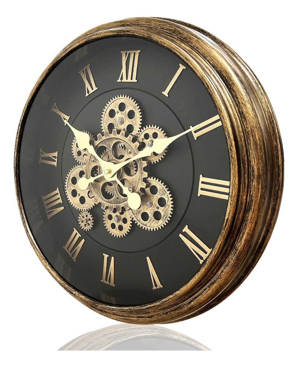 RELOJ PARED DECORATIVO VINTAGE HOGAR OFICINA COCINA LAU - 3