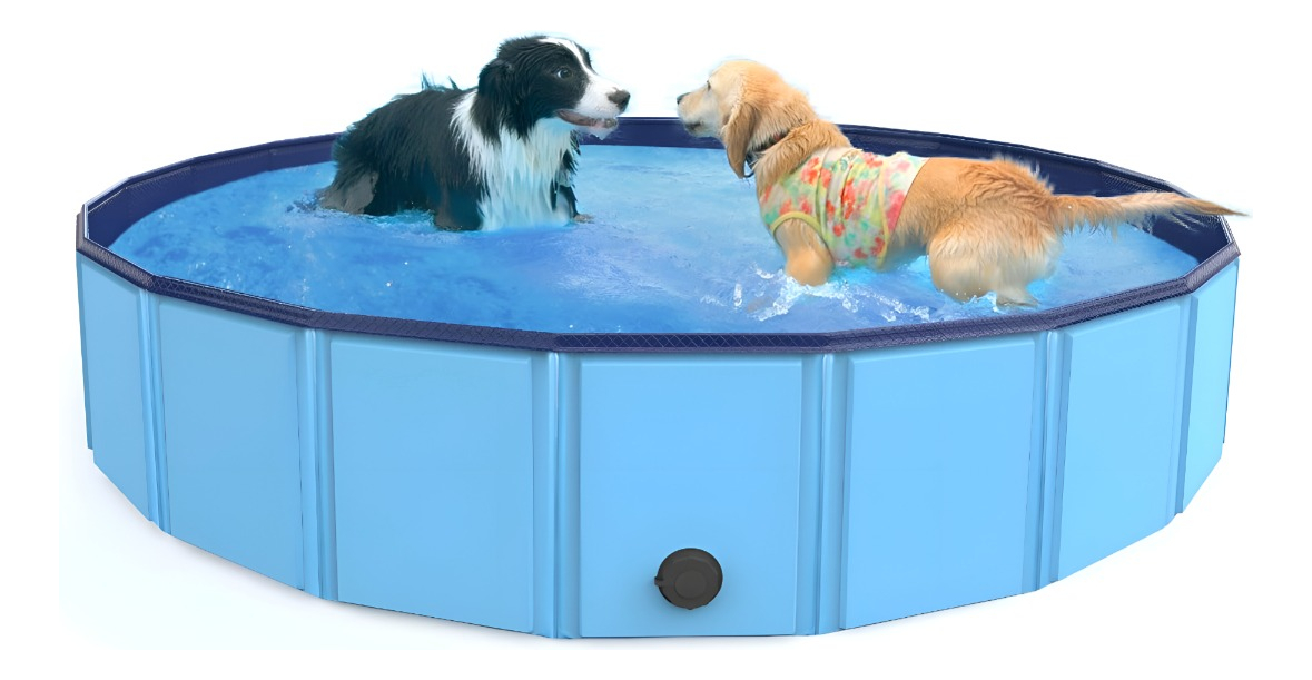 PISCINA PILETA PLEGABLE PARA MASCOTAS Y NIÑOS 160X30CM JHN - 1