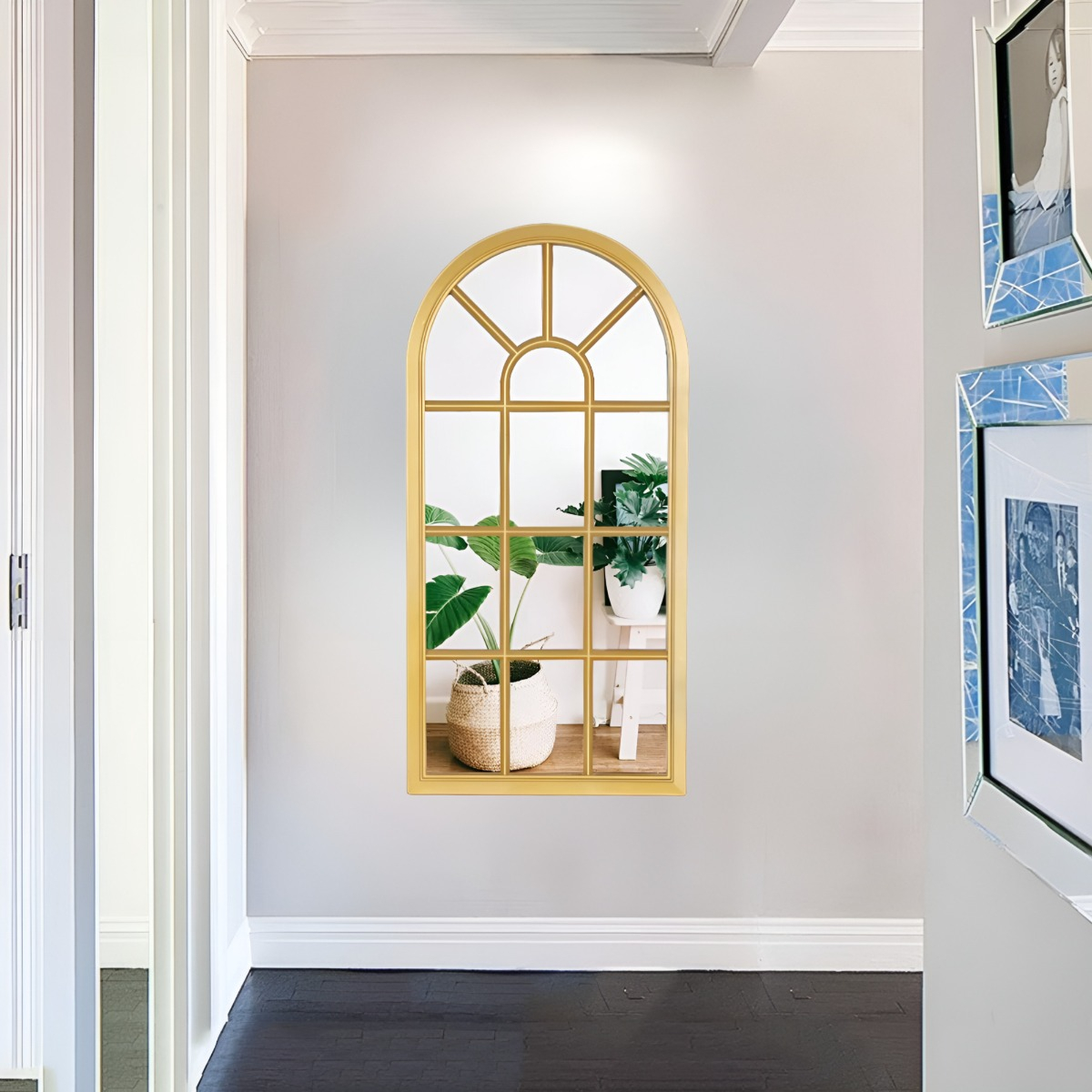 ESPEJO PARED DECORATIVO CATEDRAL VENTANA JHN - 7