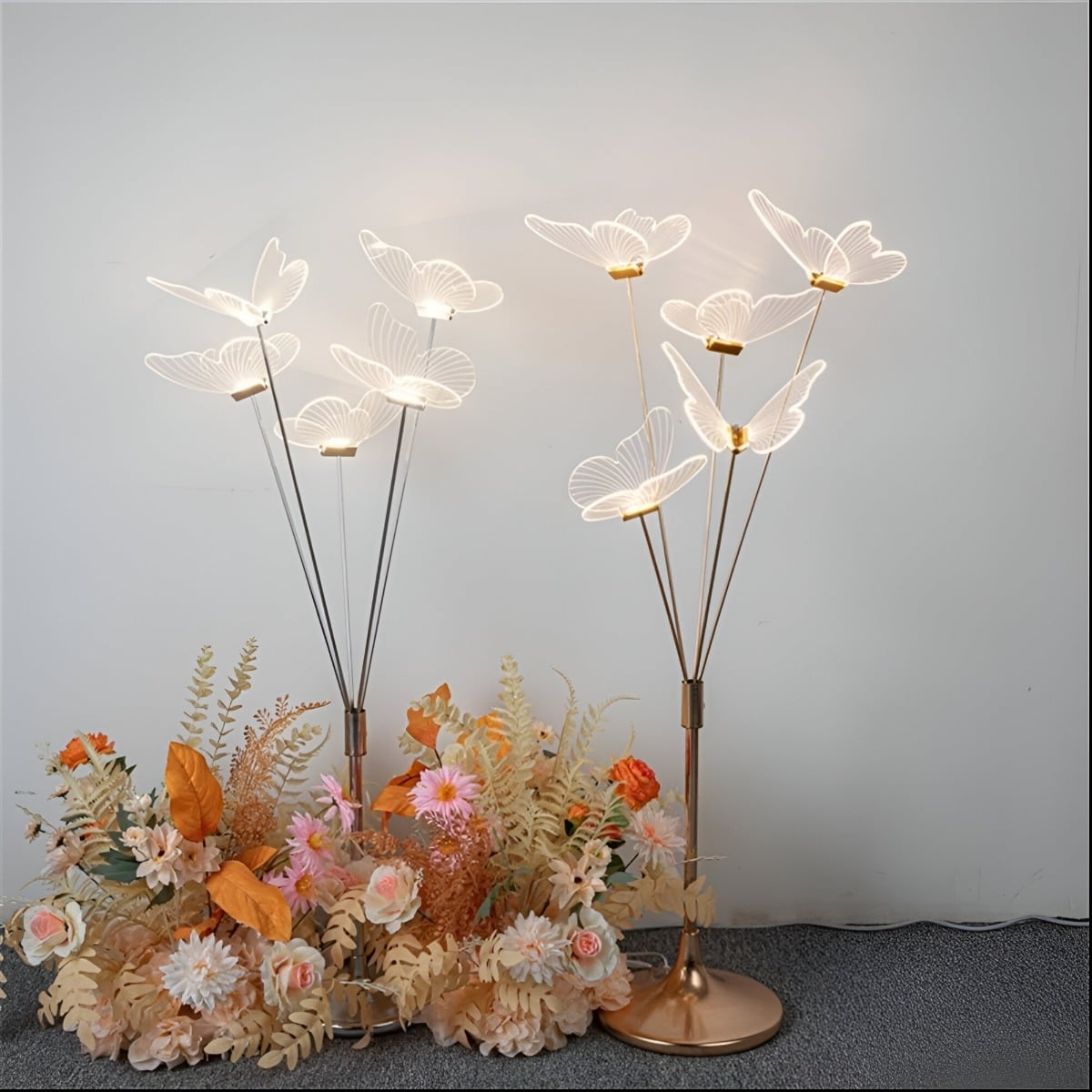 LÁMPARA PIE MARIPOSAS LED DECORATIVA ESCENARIO FIESTA JHN - 2