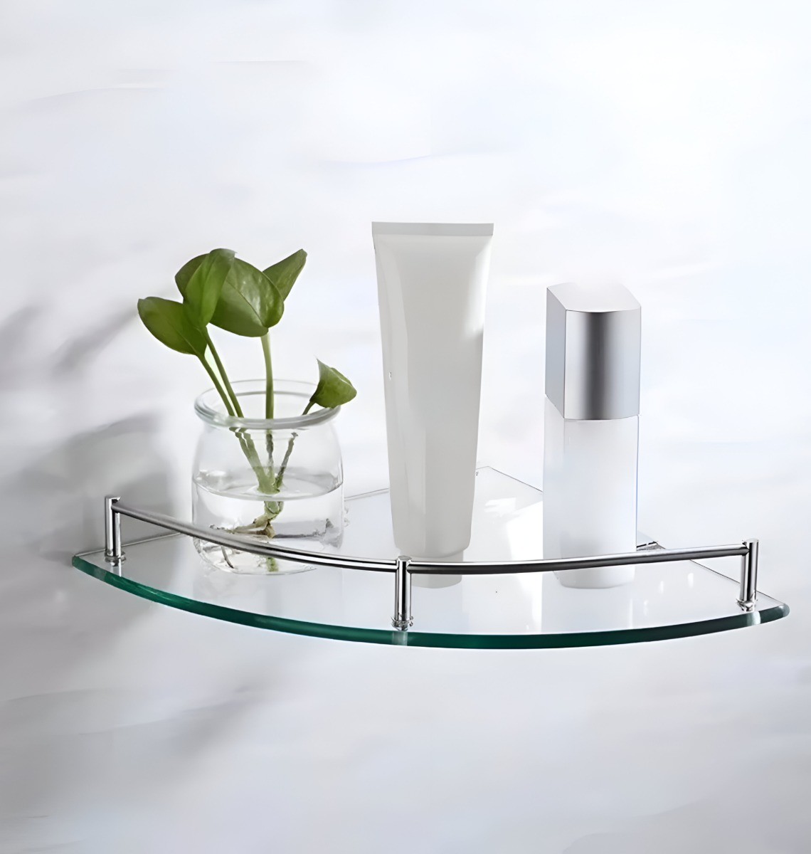 ESTANTE BAÑO VIDRIO REPISA ORGANIZADOR ALMACÉN JHN MULTICOLOR - 6