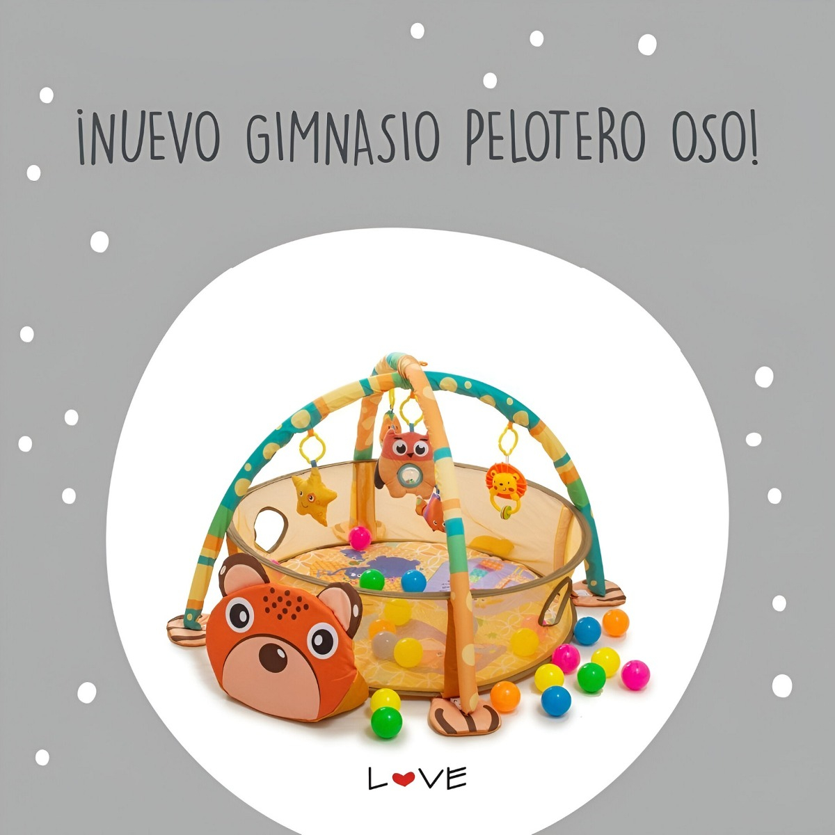 GIMNASIO PISCINA PELOTAS MULTICOLOR BEBÉ INFANTIL ESTIMULACIÓN JHN - 5
