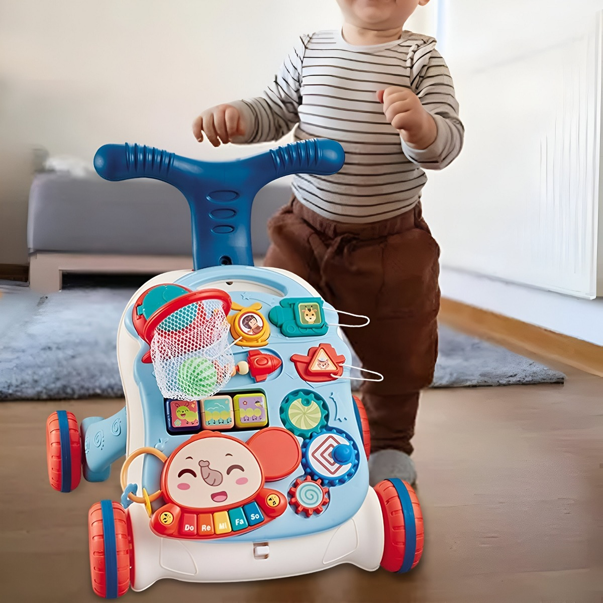 ANDADOR MULTIFUNCIONAL APRENDIZAJE BEBÉS 5EN1 MUSICAL JHN - 5